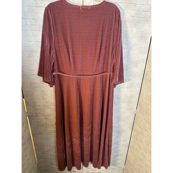 Soft surrounding womens dress velvet pink fairy whimsiGoth romantic plus size - Picture 2 of 12